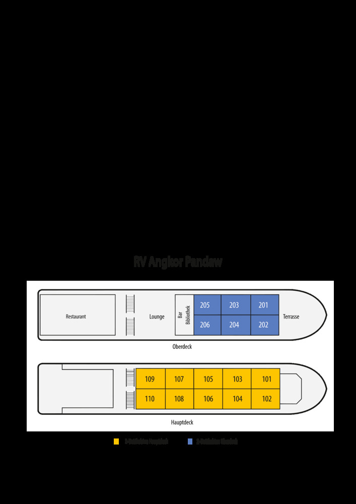 RV Angkor Pandaw Deckplan