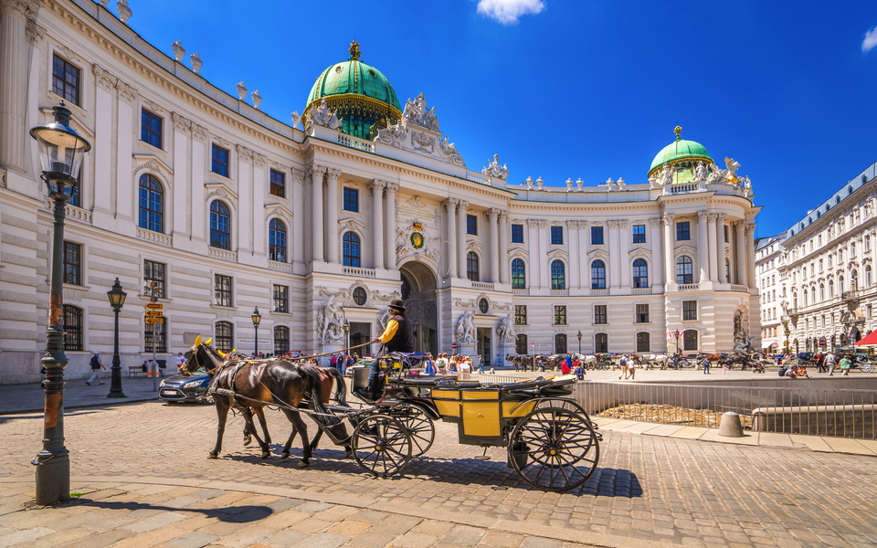 Fiaker vor der Alten Hofburg in Wien, Österreich - © Sina Ettmer - stock.adobe.com