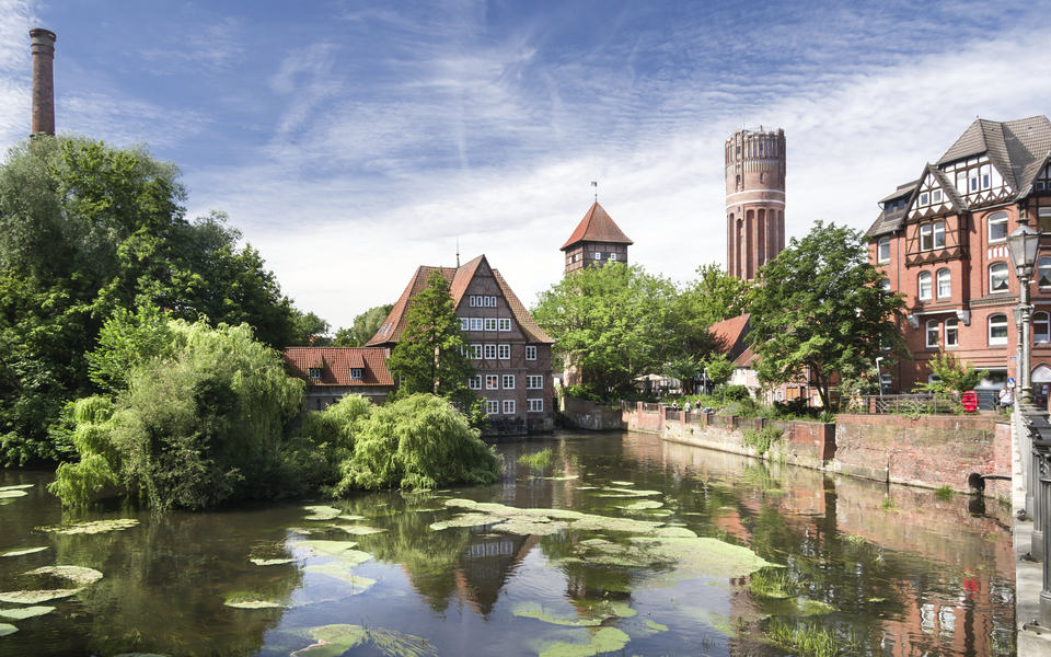 Lüneburg Bei der Ratsmühle im Sommer entzerrt - © Carl-Jürgen Bautsch - stock.adobe.com