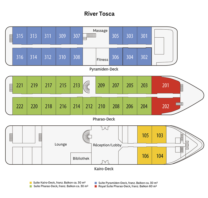 River Tosca Deckplan