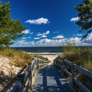 hölzerner Strandweg auf Usedom