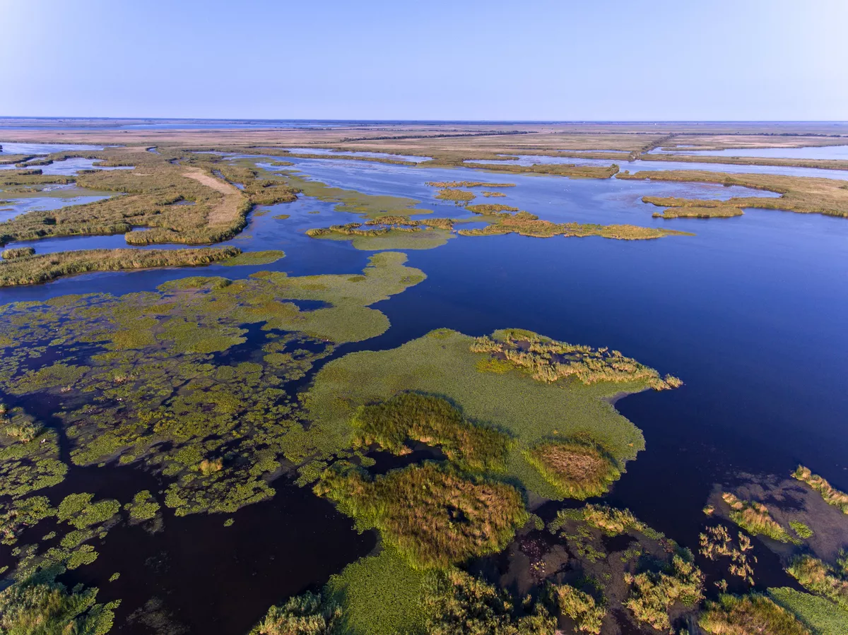 Luftbild des Biosphärenreservats Donaudelta in Rumänien - ©Calin Stan - stock.adobe.com