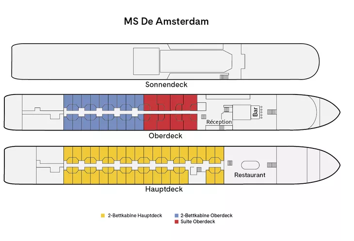 Kabinenplan MS De Amsterdam