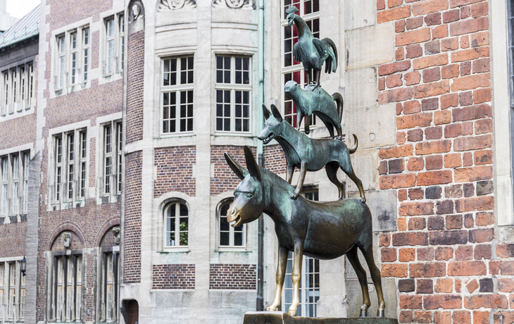 Bremer Stadtmusikanten, Bremen - © Getty Images/iStockphoto