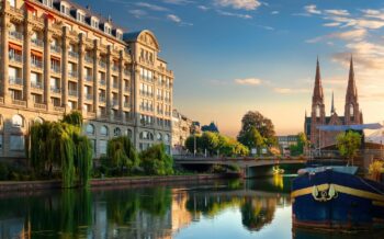 Strasbourg bei Sonnenuntergang